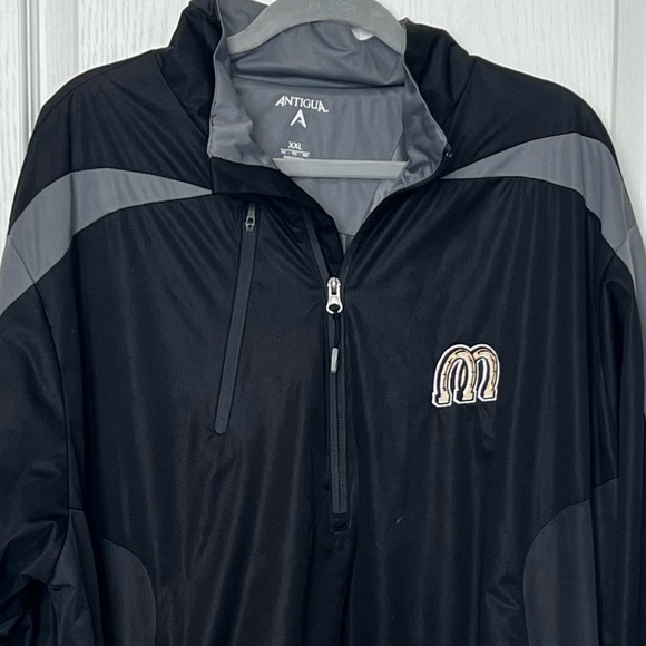 Antigua Men’s Lightweight Jacket Mustangs Horseshoes Billings Black Gray S XXL - Picture 8 of 10